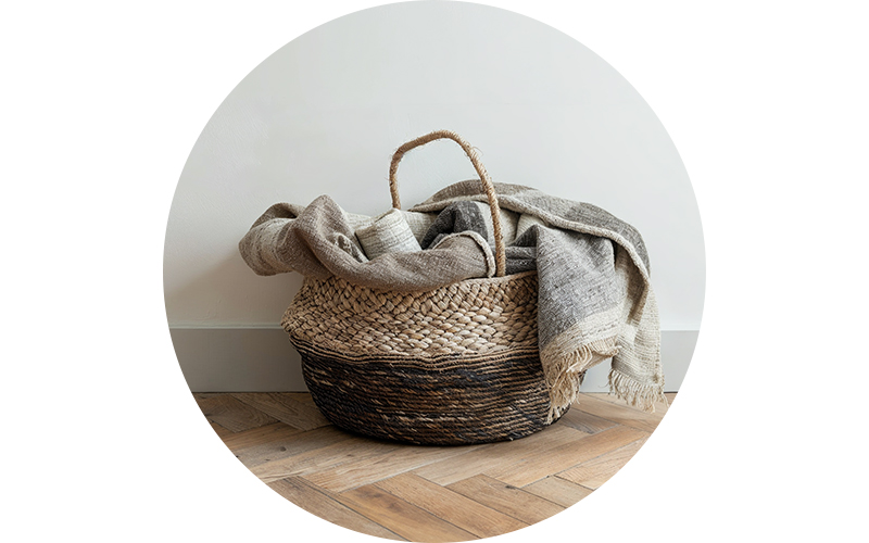 5 Chic Storage Baskets for Blankets and Throws